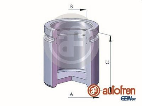 Piston, etrier frana punte fata (D02520 AUT) AUDI,BMW,DAEWOO,FIAT,FORD,PORSCHE,SEAT,SKODA,TALBOT,VW