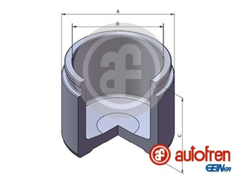 Piston, etrier frana punte fata (D025308 AUT) LEXUS,RENAULT,SUBARU,TOYOTA