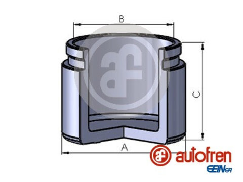 Piston, etrier frana punte fata (D025323 AUT) MITSUBISHI,SUZUKI