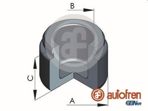 Piston, etrier frana punte fata (D025369 AUT) AUDI,PORSCHE,VW