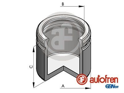 Piston, etrier frana punte fata (D025491 AUT) CHRYSLER,DACIA,FIAT,FORD,IVECO,LANCIA,MERCEDES-BENZ,OPEL,RENAULT,SETRA,TOYOTA,VAUXHALL