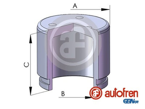 Piston, etrier frana punte fata (D02553 AUT) CHEVROLET,DAEWOO,DAIHATSU,HYUNDAI,MAZDA,NISSAN,SUBARU,SUZUKI,VOLVO