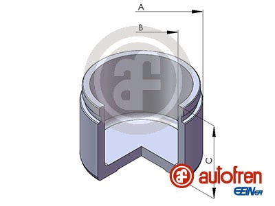 Piston, etrier frana punte fata (D025532 AUT) CHRYSLER,Citroen,DODGE,HYUNDAI,JEEP,MITSUBISHI,PEUGEOT