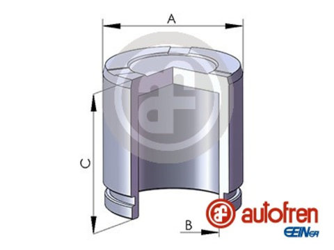 Piston, etrier frana punte fata (D025533 AUT) HONDA,INFINITI,MERCEDES-BENZ,OPEL,RENAULT,TOYOTA,VAUXHALL,VW