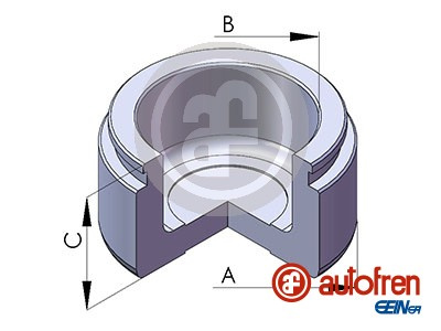 Piston, etrier frana punte fata (D025578 AUT) NISSAN,SUBARU