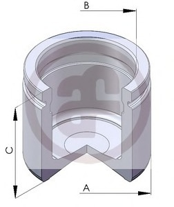 Piston etrier frana # punte fata Ford Escort 1992 