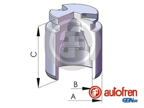 Piston, etrier frana puntea spate (D025119 AUT) MAZDA