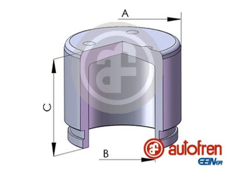 Piston, etrier frana puntea spate (D025269 AUT) MITSUBISHI