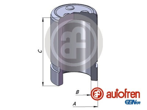 Piston, etrier frana puntea spate (D025384 AUT) DAF,MITSUBISHI,VOLVO