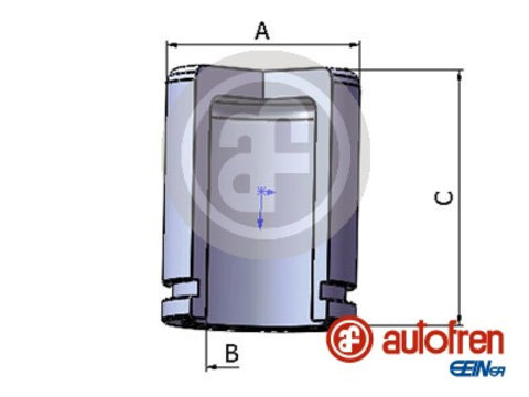 Piston, etrier frana puntea spate (D025435 AUT) HYUNDAI,KIA,MITSUBISHI,TOYOTA