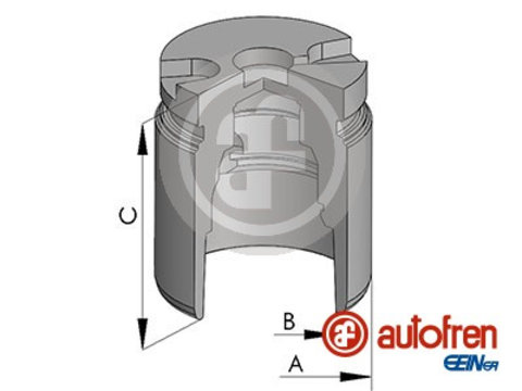 Piston, etrier frana puntea spate (D025441 AUT) NISSAN,OPEL,RENAULT,VAUXHALL