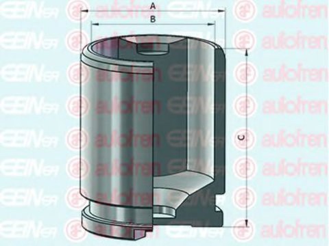 Piston, etrier frana SEAT ALHAMBRA (710, 711) (2010 - 2016) AUTOFREN SEINSA D025536