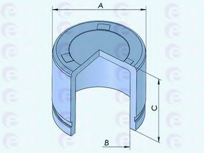 Piston, etrier frana SUBARU IMPREZA Limuzina (GD) (1999 - 2016) ERT 150901-C piesa NOUA