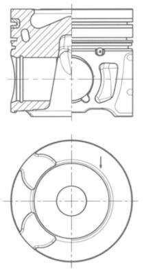 Piston ~ EXPERT caroserie (VF3A_, VF3U_, VF3X_) 2.0 HDi 165 caroserie 1,997 163 diesel ~ 41251600 ~ KOLBENSCHMIDT