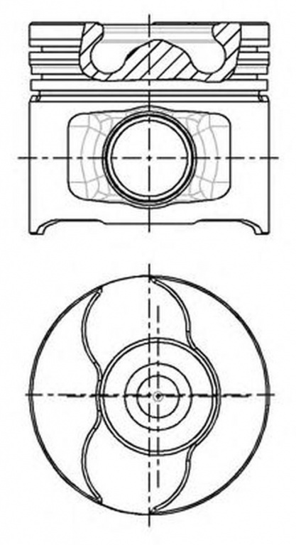Piston FIAT GRANDE PUNTO 199 NRAL 8712400030