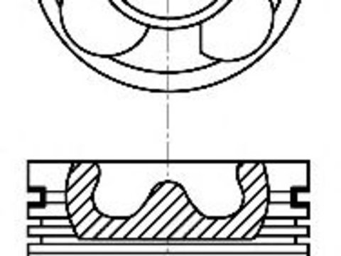 Piston FIAT IDEA (350_) (2003 - 2016) NÜRAL 87-137606-00