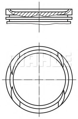 Piston FIAT PUNTO (188) (1999 - 2016) MAHLE ORIGINAL 010 05 00 piesa NOUA