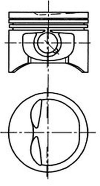 Piston FIAT SCUDO Combinato 220P KOLBENSCHMIDT 92317700
