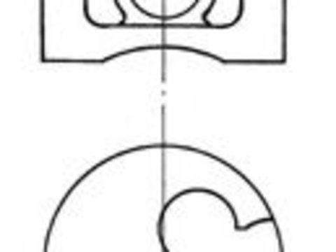 Piston FORD COURIER (J3, J5) (1996 - 2016) KOLBENSCHMIDT 91780620 piesa NOUA