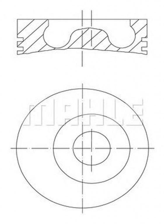 Piston FORD FOCUS combi DNW MAHLE ORIGINAL 0150500