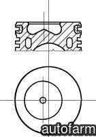 Piston FORD FOCUS DAW DBW NÜRAL 87-107000-10