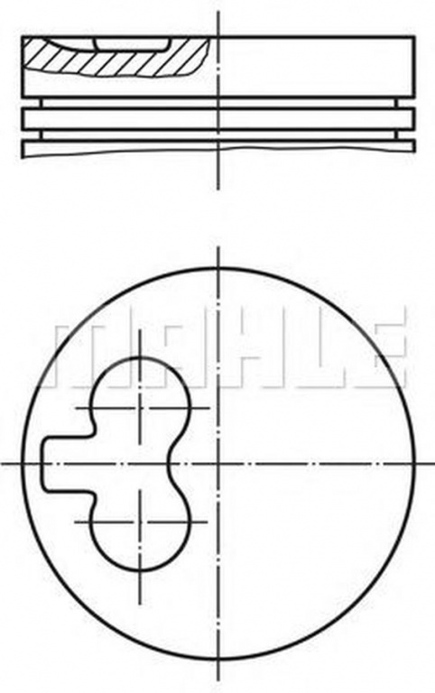 Piston FORD MONDEO II BAP MAHLE ORIGINAL 0147202