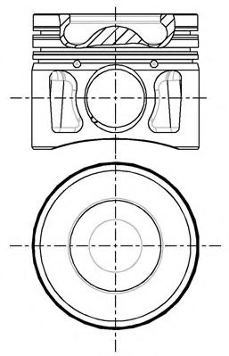 Piston FORD MONDEO Mk III limuzina (B4Y) (2000 - 2007) NÜRAL 87-427700-10