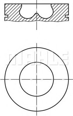 Piston FORD TRANSIT bus (FD, FB, FS, FZ, FC) (2000 - 2006) MAHLE ORIGINAL 013 PI 00107 002 piesa NOUA