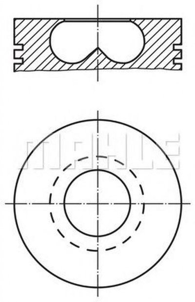 Piston FORD TRANSIT bus FD FB FS FZ FC MAHLE ORIGI