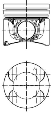 Piston KOLBENSCHMIDT 40262620 compatibil cu RENAULT LATITUDE (L70_) M9R 824; M9R 846 1995cc 150cp 110kW 2011 2012 2013 2014 2015 2016