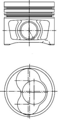 Piston KOLBENSCHMIDT 40408610