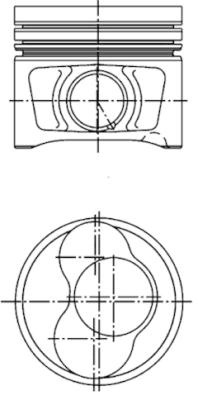 Piston KOLBENSCHMIDT 40409600 pentru VW SHARAN (7M8, 7M9, 7M6) BRT 1968cc 140cp 103kW 2005 2006 2007 2008 2009 2010