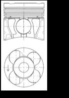 Piston KOLBENSCHMIDT 41286600 pentru OPEL MOKKA / MOKKA X (J13) 2012-2017