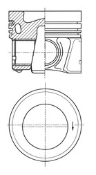Piston KOLBENSCHMIDT 41647600 pentru AUDI A4 B9 Avant (8W5, 8WD) DESA; DETA 1968cc 190cp 140kW 2015 2016 2017 2018 2019 2020 2021 2022 2023