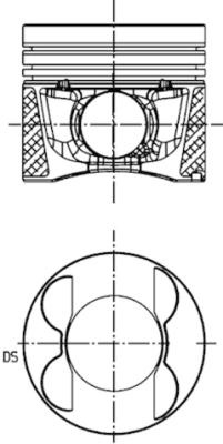 Piston KOLBENSCHMIDT 41713630 pentru MERCEDES-BENZ