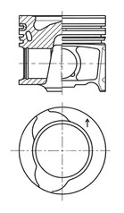 Piston Kolbenschmidt DACIA DOKKER Autoutilitară/limuzină spațioasă 2012-2021 - 41812600