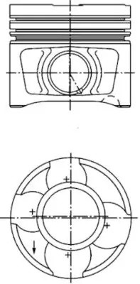 Piston Kolbenschmidt MITSUBISHI LANCER VIII (CY_A, CZ_A) 2008-2013 - 40356600