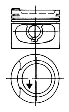 Piston Kolbenschmidt VW SANTANA (32B) 1983-1984 - 93928620