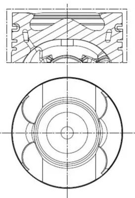 Piston MAHLE 001 PI 00133 002