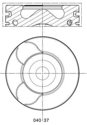 Piston MAHLE 0403700 se potriveste la PEUGEOT EXPE