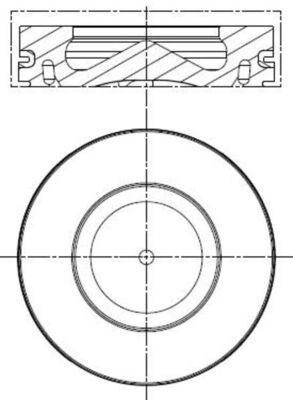 Piston MAHLE 081PI00100000 model BMW 2 cupe (F22, F87) N47 D20 C; B47 D20 A 1995cc 136cp 100kW 2012 2013 2014 2015 2016 2017 2018 2019 2020