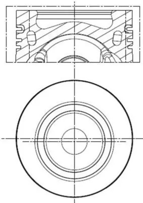 Piston MAHLE AUDI Q5 (8RB) 2008-2017 - 028 PI 00154 000