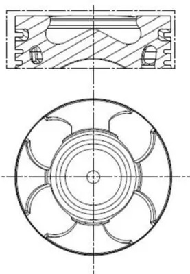 Piston MAHLE FIAT DOBLO Cargo (263_) 2010-2023 - 011 PI 00100 000