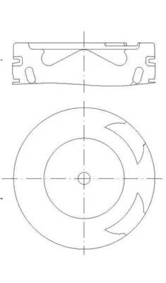 Piston MAHLE MERCEDES-BENZ INTEGRO (O 550) 2013-2018 - 001 PI 00186 000