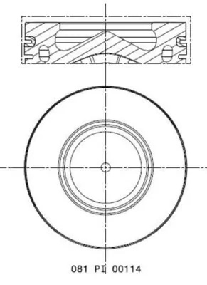 Piston MAHLE MINI MINI (R56) 2011-2013 - 081 PI 00114 000