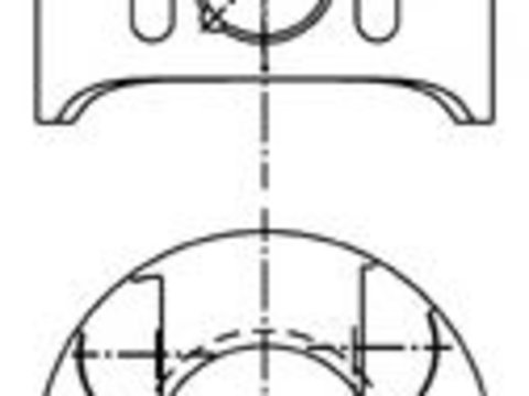 Piston MERCEDES-BENZ C-CLASS T-Model (S203) (2001 - 2007) KOLBENSCHMIDT 97482600