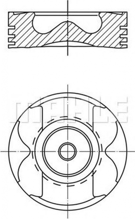 Piston MERCEDES-BENZ E-CLASS T-Model S211 MAHLE ORIGINAL 0045900