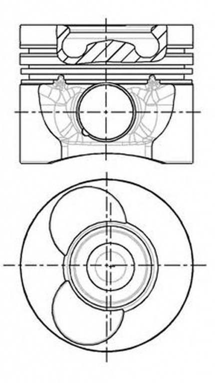 Piston MERCEDES-BENZ E-CLASS W210 NRAL 8774310700 PieseDeTop