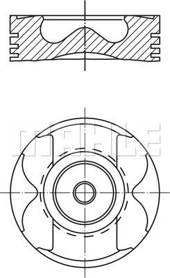 Piston MERCEDES-BENZ M-CLASS (W163) MAHLE 004 56 00