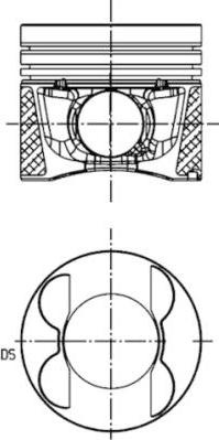 Piston MERCEDES-BENZ R-CLASS (W251, V251), Dubita, 08.2005 - 10.2017 Kolbenschmidt 40095600